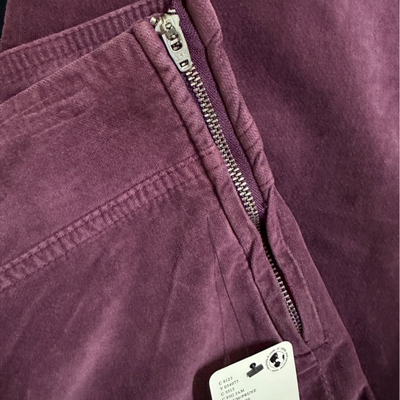 NWT Free People Women’s ‘In My Feelings’ Crop Bootcut Velvet Purple Pants Size S - Picture 7 of 11